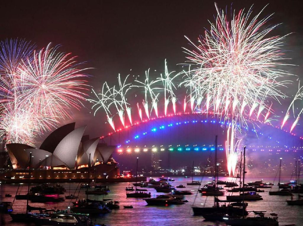 Foto: Meriahnya Pesta Kembang Api Tahun Baru di Berbagai Negara