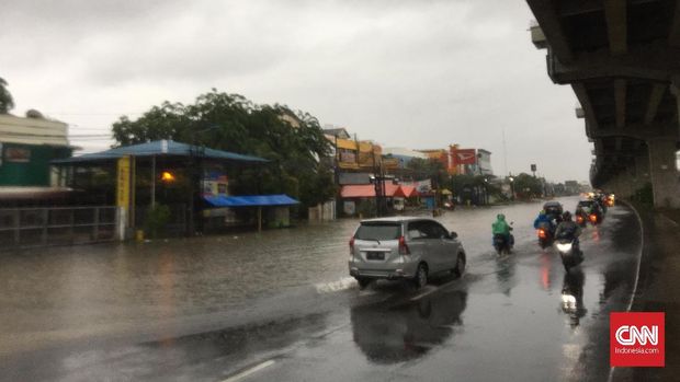 Kondisi Kalimalang yang merupakan akses Bekasi menuju Jakarta.
