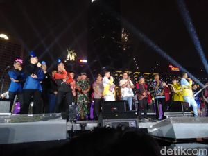 Kapolda Metro-Pangdam Jaya Pantau Keamanan Tahun Baru di Bundaran HI