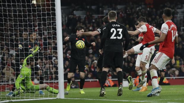 Manchester United dikalahkan Arsenal 0-2 di Stadion Emirates.