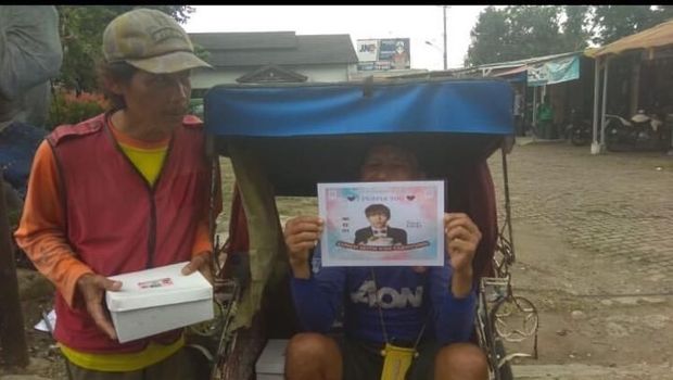 V BTS Ultah, ARMY Indonesia Sedekah 100 Nasi Kotak untuk Kaum Duafa