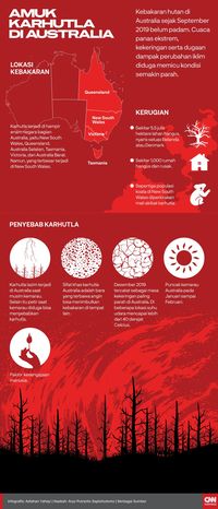Kebakaran Hutan Australia Picu Badai Api