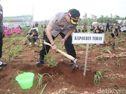Tanam 1.500 Pohon, Warga dan Polisi Tuban Sedekah ke Bumi Wali
