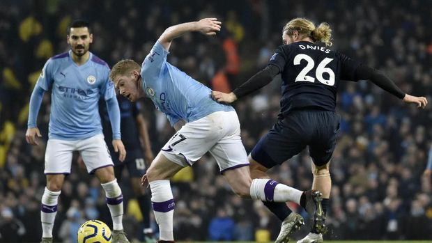 Hasil Liga Inggris: Man City Menang Tipis atas Everton