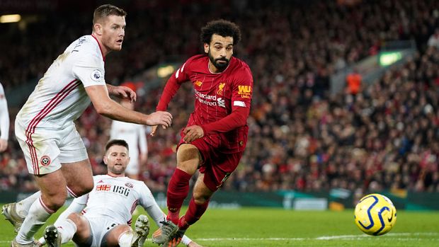 Mohamed Salah mencetak gol tercepat di Liverpool. (