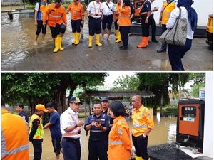 Viral Bos KAI Naik Getek Berkursi Cek Banjir di Bukit Duri