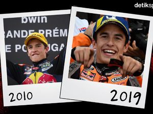 Bikin Pangling, Wajah Pebalap MotoGP Satu Dekade Lalu