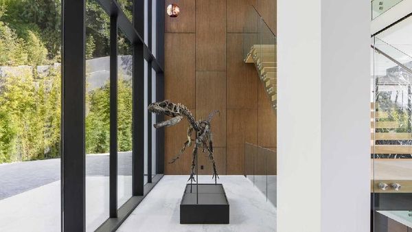 Rumah Rp 527 Miliar Dihiasi Fosil Dinosaurus, Bikin Takjub!