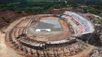 Penampakan Terkini Pembangunan Stadion Utama Sumbar