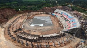 Penampakan Terkini Pembangunan Stadion Utama Sumbar