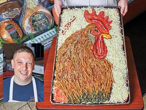 Pembuat Roti Ini Buat Pizza dengan Desain Unik