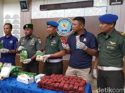 19 Kg Sabu dan 20 Ribu Ekstasi Diamankan TNI di Kebun Sawit, 2 Pria Kabur