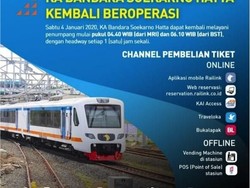 Hore! KA Bandara Kembali Beroperasi Hari Ini