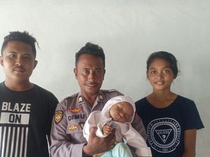 Polisi Selamatkan Bayi yang Tercebur ke Laut di NTT