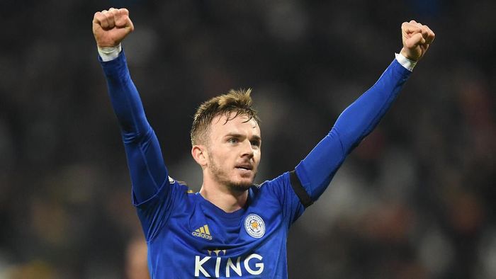 Manchester United dikabarkan mengincar gelandang Leicester City, James Maddison (Foto: Michael Regan/Getty Images)