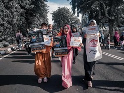 Edukasi Bencana Banjir Kepada Warga Ala ACT di CFD Surabaya