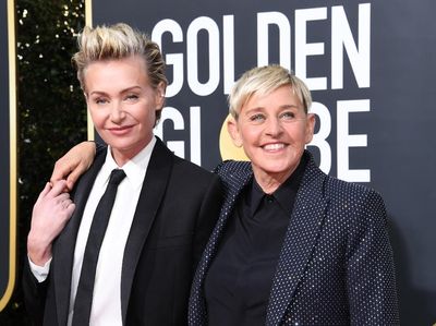 Senyum Bahagia Ellen DeGeneres bersama Istrinya di Golden Globe 2020