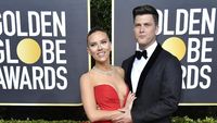 Scarlett Johansson dan Tunangan Ciuman di Golden Globe 2020