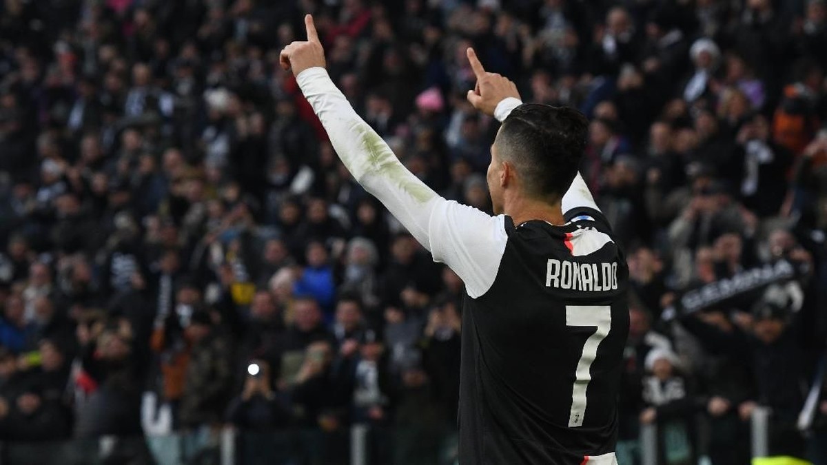 Cristiano Ronaldo mencetak hat-trick pertamanya di Liga Italia. (Foto: Chris Ricco / Getty Images)