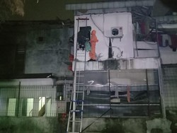 Sarang Tawon Vespa Dievakuasi dari Ruko di Pasar Minggu Jaksel