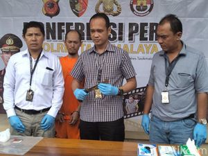 Diduga Dendam, Pria di Tasik Bacok Satpam Bank