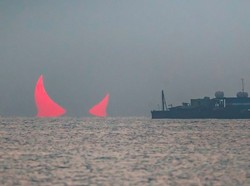 Foto Viral Matahari Berbentuk Tanduk Setan, Bukan Hoax!