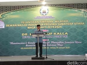 Lantik DMI Sumut, JK Bicara Orang Indonesia yang Tak Doakan Presiden di Masjid Lantik DMI Sumut, JK Bicara Orang Indonesia yang Tak Doakan Presiden di Masjid