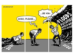 Awal 2020, Sentilan Komik Faktap soal Banjir hingga World War 3