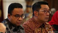 Ekspresi Anies-RK Saat Rapat Bahas Banjir Bareng Jokowi