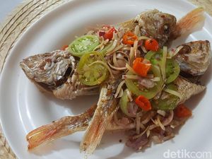 Resep Seafood : Ikan Goreng Tumis Kecombrang