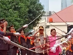Pisah-Sambut Kapolda Metro, Hujan Iringi Pelepasan Komjen Gatot Eddy
