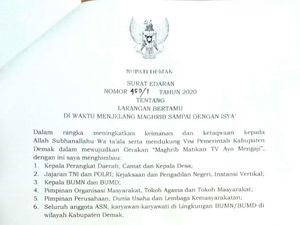 Larangan Bertamu Jelang Magrib di Demak Dinilai Batasi Silaturahmi Larangan Bertamu Jelang Magrib di Demak Dinilai Batasi Silaturahmi