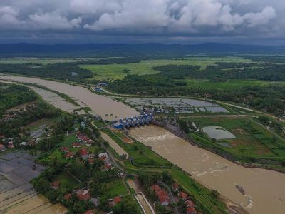 Melihat Bendungan Manganti di Ciamis