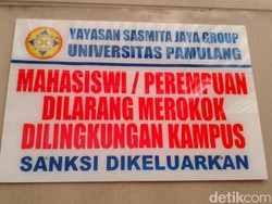 Viral! Ada Larangan Merokok Khusus Mahasiswi di Pamulang