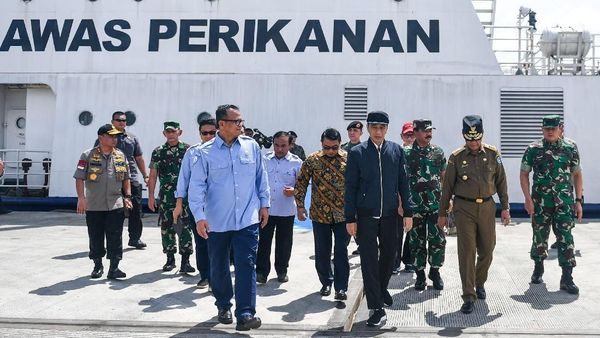 Gaya Jokowi Saat Berkunjung ke Natuna