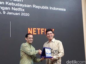 Kolaborasi soal Film-Budaya, Nadiem: Saya Ngefans Banget Sama Netflix Kolaborasi soal Film-Budaya, Nadiem: Saya Ngefans Banget Sama Netflix