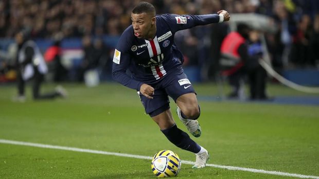 Kylian Mbappe diragukan tampil di Liga Champions. (