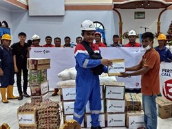 Pertamina Beri Bantuan Senilai Rp 50 Juta untuk Korban Banjir Sangihe