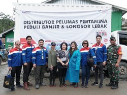 Pertamina Lubricants Beri Bantuan Logistik untuk Korban Banjir Lebak