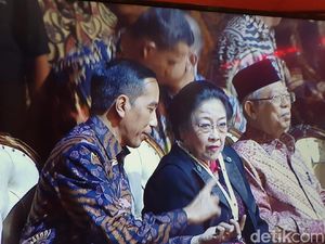 Bareng Megawati, Jokowi Hadiri HUT Ke-47 PDIP