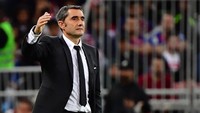 Ketiga adalah Ernesto Valverde. Eks pelatih Barcelona ini punya koleksi dua titel juara Laliga (Giuseppe CACACE / AFP)