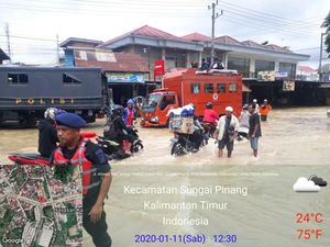 Jalan ke Bandara APT Samarinda Kebanjiran, Begini Penanganan Kemenhub