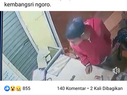 Viral, Pria Curi Ponsel dan Motor dalam Rental Mobil di Mojokerto