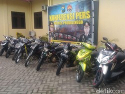 Pelaku Curanmor di Probolinggo Tertangkap, 10 Motor Curian Diamankan