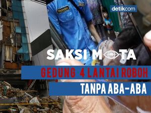 Saksi Mata: Gedung Ruko di Slipi Roboh