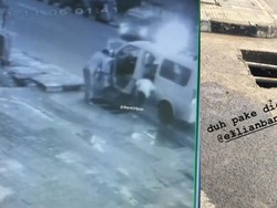 Naik Angkot, Maling Ini Nyolong Penutup Gorong-gorong