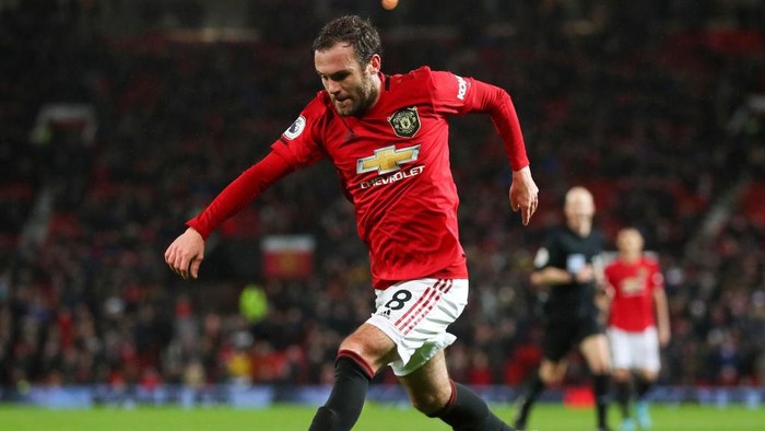 MANCHESTER, ENGLAND - JANUARY 11: Juan Mata of Manchester United during the Premier League match between Manchester United and Norwich City at Old Trafford on January 11, 2020 in Manchester, United Kingdom. (Photo by Catherine Ivill/Getty Images)