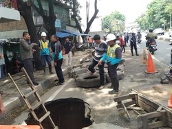 Kata Dinas PUPR Soal Penyebab Jalan Daan Mogot Tangerang Amblas 2 Meter