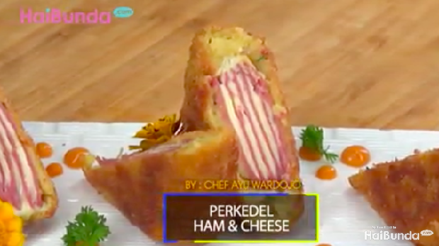 Resep perkedel ham and cheese