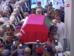 Video Prosesi Pemakaman Sultan Qaboos